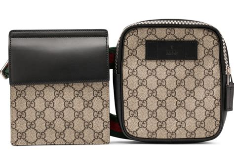 gucci belt bag gg supreme web waist strap|gucci supreme belt bag size.